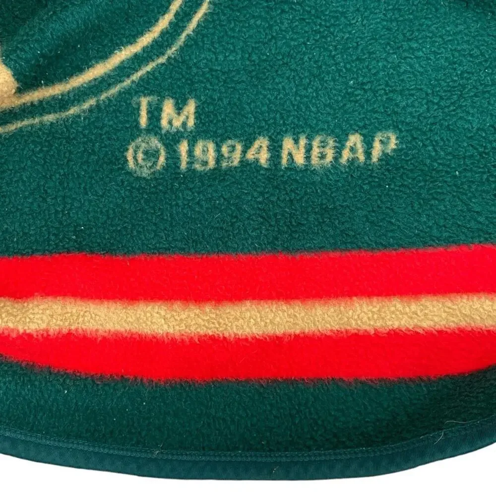Vintage Biederlack Seattle Sonics‎ Blanket 1994 NBAP TM Made USA RARE